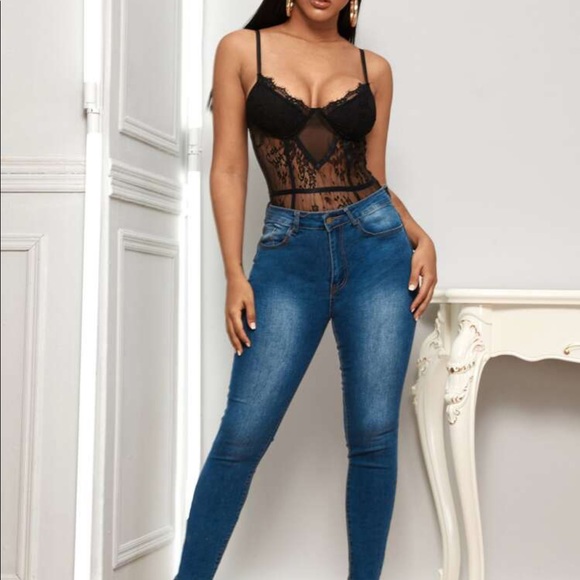 Black lingerie body suit - Picture 4 of 5